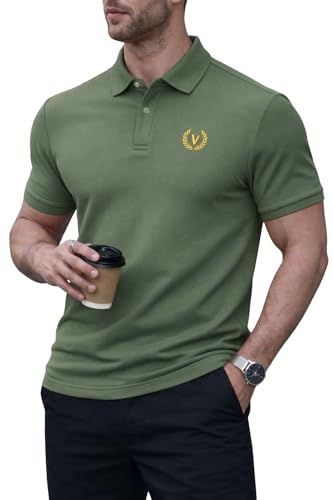 Image of Mack Jonney Men's Cotton Polo T-Shirt|Solid Regular Fit|Half Sleeve Collar T-Shirt for Casual Wear-MJ-32