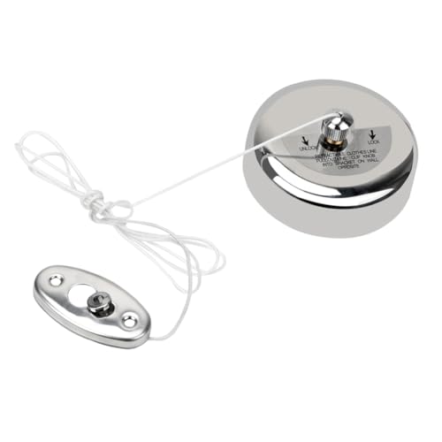 Rfeeuubft NGRIO-134 Teleskop-Wäscheleine Edelstahl