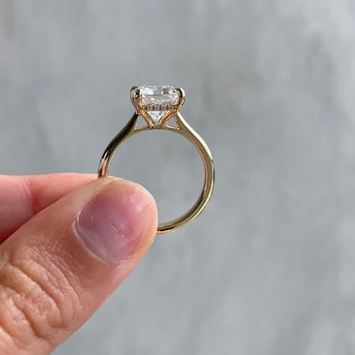 4 Carat Radiant Cut Diamond Engagement Ring, F/VS IGI Certified Lab Grown Diamond Wedding Anniversary Ring For Her Crafted In 14K Gold3