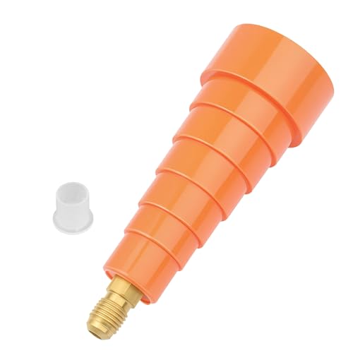 TFXNPB Nitrogen Purge Boot Nitrogen Purge Regulator Connection Tool for 3/8 1/2 5/8 3/4 7/8 and 1-1/8 OD ACR Pipe Purging and Brazing