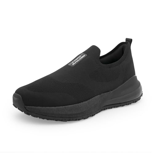 Image of Red Tape Men's Walking Shoes Black Round Toe Slipon