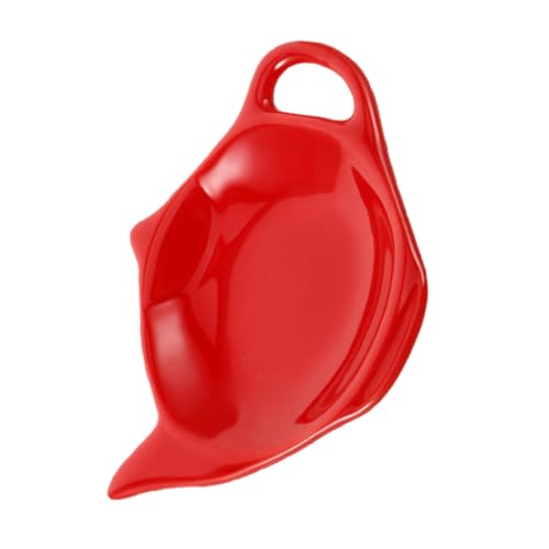 ABOOFAN Teapot Shaped Reusable Tea Bag Coaster Porcelain Tea Bag Holder for Kitchen Tea Parties