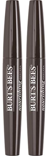 Burts Bees 100% Natural Nourishing Mascara, Black Brown - 0.4 Ounce (Pack of 2)
