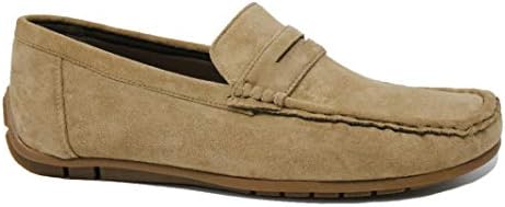 Mocasines Hombre Clase Zapatos Zapatos Elegantes Casual Ante, Marrón, 41 EU