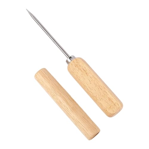 Herramienta rompehielos, rompehielos para romper el hielo, dispensador de hielo con mango de madera antideslizante, picador de hielo para bar, cocina, rompehielos para romper el hielo en el congel