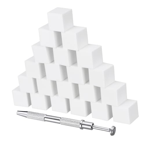 Gatuida 1 Juego Bloques de tofu y algodón esponja arte de uñas color Suave manicura bloques de pulido hojaldre de uñas bloque de tampón de uñas clavo cuadrado Acero inoxidable