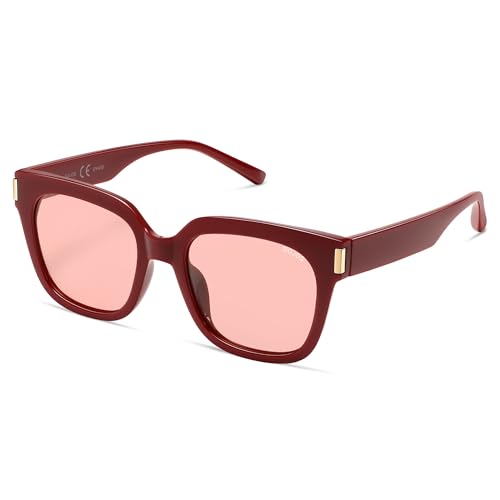 Image of SOJOS Polarized Sunglasses for Women Men Trendy Square Large Sun Glasses SJ2149