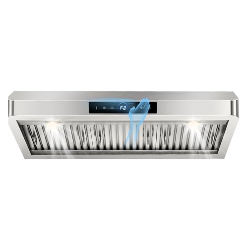 36 Inch Range Hood Under Cabinet With 1200 Cfm And Gesture Sensing