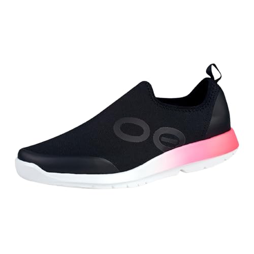 OOFOS Women s OOmg Sport Low Shoe, Pink Fade - Women s Size 7 - Lightweight Recovery Footwear - Reduces Stress on Feet, Joints &