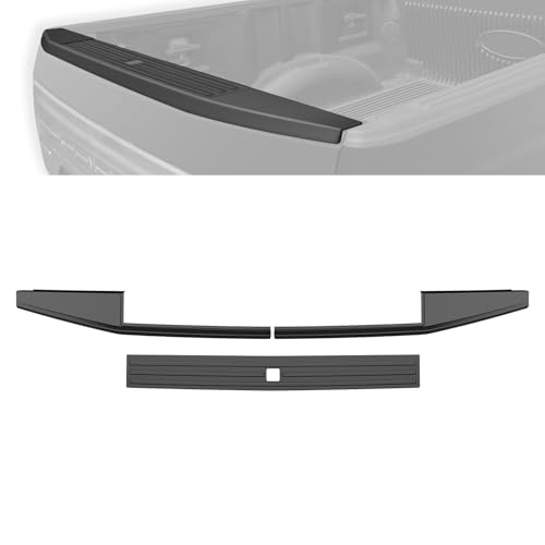 Tailgate Cap Molding Kit for Ford F150 2015-2020 Accessories OE Style Combined Flexible Step Integrated Step Protector Tailgate Cover Molding Trim compatible with F150 2015 2016 2017 2018 2019 2020