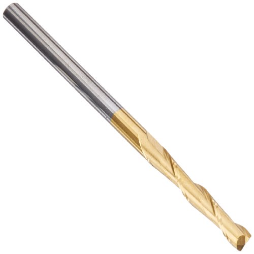 Cobra Carbide 20817 Micro Grain Solid Carbide Long Length General End Mill, TiAlN Coated, 2 Flute, 30 Degrees Helix, Square End, 2-1/4" Cutting Length, 5/8" Cutting Diameter, 5" Length (Pack of 1)