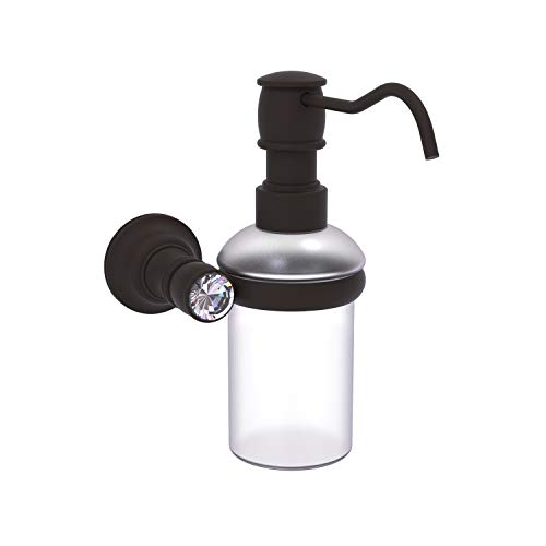 Allied Precision Industries Carolina Crystal Collection Wall Mounted Soap Dispenser Dispensador de jabón, Bronce Cover