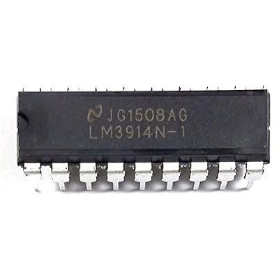 LM3914N-1 LM3914 Dot Bar-Graph Display Driver with Built-in Regulated and programmable LED Current Drive eliminating ext resistors DIP18 DIP-18 (Pack of 50)