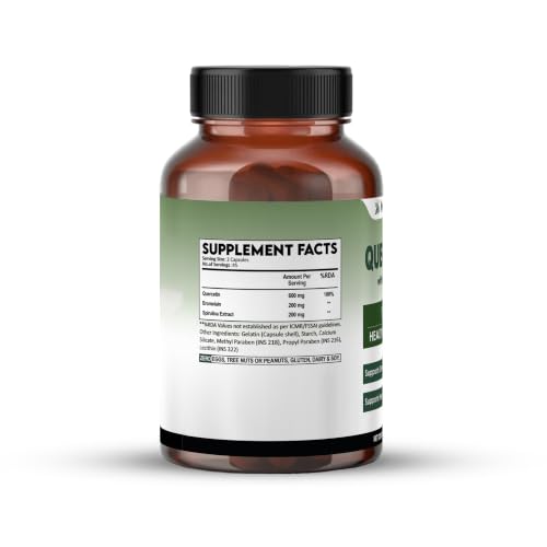 Image of Quercetin 1000mg with Bromelain | 90 Veg Capsules | Health Supplement for Immune Support