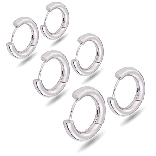 [Adelina Style] t[vsAX lC 4mm ςȂ ߃sAX O sAX 3yA Y fB[X j T[WJXeX AM[Ή (Vo[ a10E12E14mm 3TCYZbg)