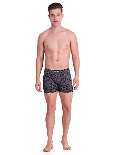 Image of T.T. Pure Cotton Printed Trunks for Men | Regular Fit | Snug Fit | Long Trunks | Inner Elastic | Soft and Comfortable |Assorted Prints| Pack of 3