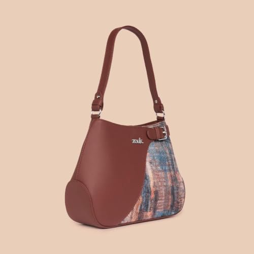 Image of ZOUK Ira Handbag | Stylish Women's Handbag | Luxury Shoulder Bag for Women | Trendy | Fancy Ladies Handbags | Small Purse for Events | Water-Resistant