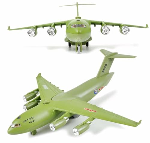 Image of SHAKTISM Military Boeing C-17 Transport Aircraft Model, 13 Inch, 1:48 Scale, with Lights, Sound Effects, Openable Cargo Door, 3 Tanks Inside Random Colour -1Pc (DL-181A)