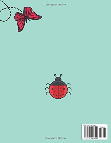 Insect Activity Book For Kids Ages 3-8: Cool Coloring Insect Illustrations, Number Coloring, Cool Alphabet Coloring., Size 8.5" x 11" (21.59 x 27.94 cm), Coloring Alphabet & Count, 120 Pages image 3