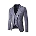 Sinzelimin Fashion Suit for Men's Blazer Dress Business Tuxedo Slim Fit One Button Coat Jacket & Pants&Vest 3-Piece Set