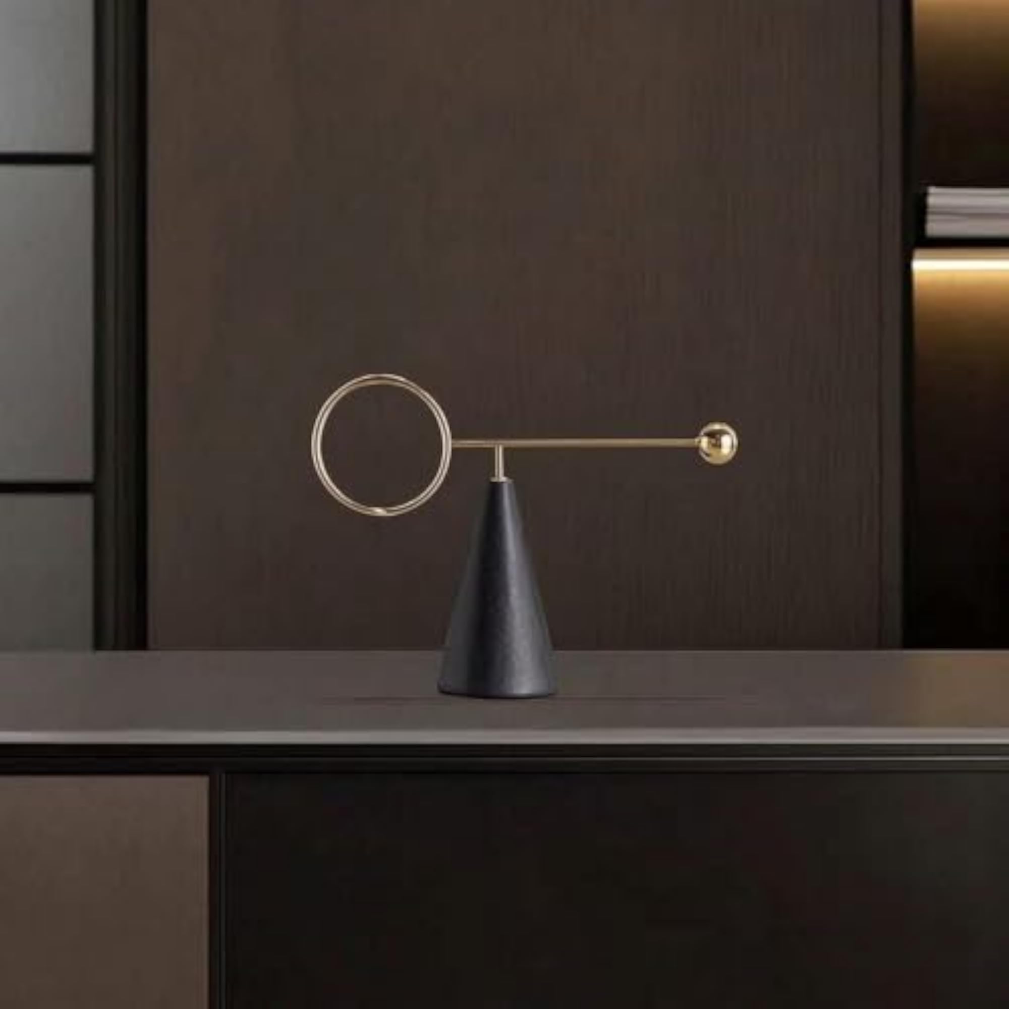 Modern Tabletop Sculpture Minimalist Geometric Ornament
