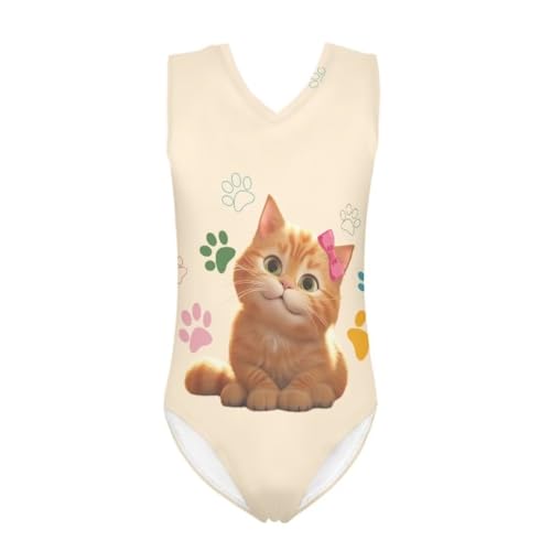 Image of Girls' Swimwear for 3-14 Cartoon Bathing Suit Girl Swimsuit Gym Leotard