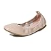 TIANZIO Damen Dolly Schuhe, Ballerinas Faltschuhe Bequeme Einzelschuhe Für Damen, Flacher Mund, Weiche Sohle, Flache Schuhe Für Schwangere,Fleisch,36EU,superiorquality