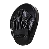 KavandirJP ボクシングパッドハンドターゲット調整可能ストラップパンチミットカーブパンチングギアフィットネス, 黒