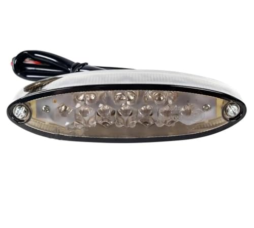 Feu de stop arrière LED universel moto étanche haute luminosité pour plaque