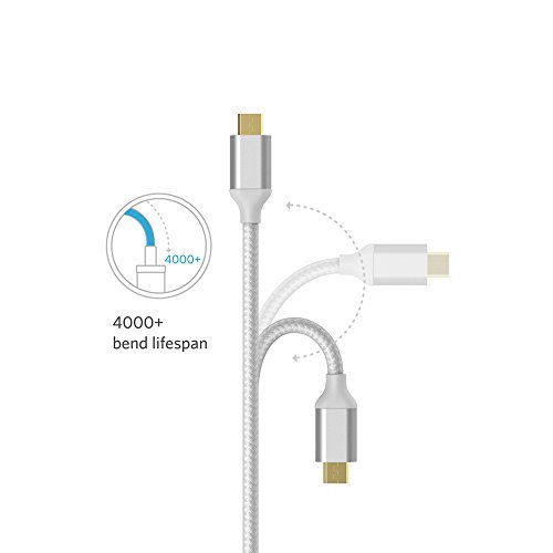 Anker Cable micro USB trenzado de nailon sin enredos con conectores chapados en oro para Android, Samsung, HTC, Nokia, Sony y más