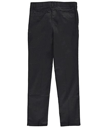 Pantalones escolares negros de sarga para uniforme de colegio y actividades diarias de niñas 3