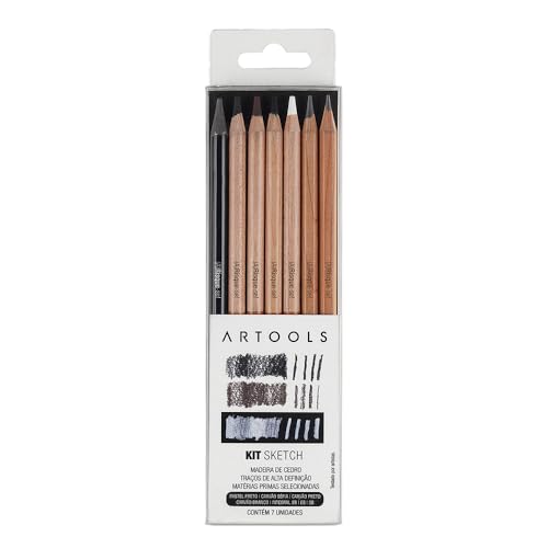 Kit Sketch Artools Estojo 7 Pecas