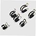 VILLCASE 50Pcs Rubber Lined Shaped Stainless Steel Cable Clamps Durable Fasteners for Automotive Industrial Home and Hose Tube Applications