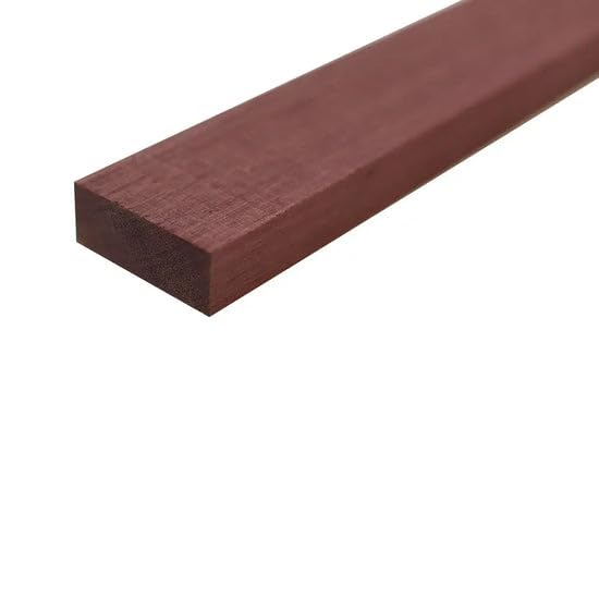 Exotic Wood Zone 3/4" x 3" Lumber - Perfect for Woodworking, DIY Projects, and Cutting Board Blanks (Pack of 4) (Purpleheart, 3/4" x 3" x 12")