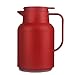 SJASD Dzbanek do kawy, izolowany dzbanek próżniowy, dzbanki termiczne z karafką, 1,5-litrowa butelka termoizolacyjna z podwójnymi ściankami na kawę, sok, mleko, herbatę,Red