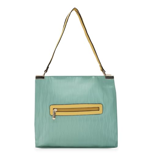 Image of Caprese Shyla Hobo Bag, Large | Self Designed Shoulder Bag for Women with Easy Front Access Pocket | Secure Top Zip | Perfect for Casual & Daily Use