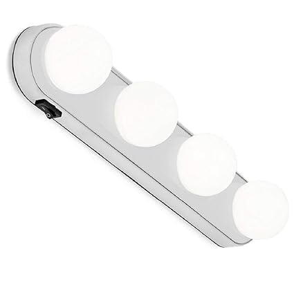 MotiBa Studio Glow Vanity Make-up Natural Light for Makeup Dressing Table with LED Bulbs and Powerful Suction Cups-Plastic 2