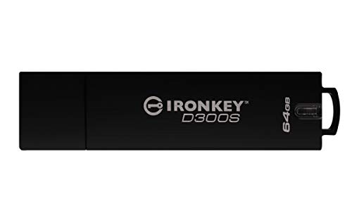 Kingston IronKey D300S Clé USB Chiffrée 64GB - Certifiée FIPS 140-2 Niveau 3- IKD300S/64GB