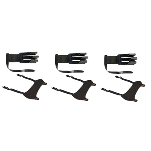 BESPORTBLE 3pcs Arm Guards Women Recurve Glove Arrow Finger Glove Arm Protector Wrist Sling Hooks for Hunting