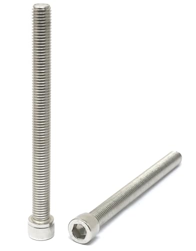 Image of iexcell 2 Pcs M12 x 140mm Thread Pitch 1.75 mm Stainless Steel 304 Hex Socket Head Cap Screws Bolts Kit