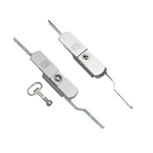 Zinc Alloy Pull Rod Lock Electrical Cabinet Upper and Lower Cabinet Distribution Box Door Locks 1Pcs(Triangle Lock core)