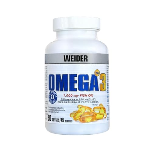 Weider Omega 3. 90 Kapseln. EPA und DHA. Angereichert mit Vitamin E, 200 ml