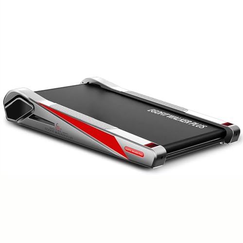 Egofit Walker Pro/Plus Smallest Under Desk Treadmill Walking Pad, Small & Compact Walking Treadmill with Fixed 5% Incline to Fit Desk Perfectly and Home & Office with APP & Remote Control