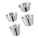 Photo Gallery gatuida 4 pezzi bicchieri per salse in acciaio contenitori per condimenti da resistenti e facili da ristorante e bar Photo Gallery gatuida 4 pezzi bicchieri per salse in acciaio contenitori per condimenti da resistenti e facili da ristorante e bar