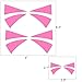 Cosplay Face Temporary Tattoos, 12 Tattoos Overwatch DVa Face Tattoo Stickers 2 Sizes Pink