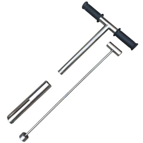 Stainless Steel Soil Sampler with Foot Pedal and Scale Thickness 3mm