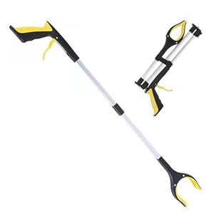 Grabber Stick voor het plukken van strooisel, opvouwbaar reikgereedschap met 360° draaibare kop, zware grijper voor volwassenen en ouderen, draagbare kattenplukkers voor eenvoudige afvalverzameling