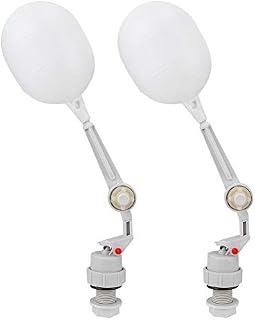 HEEPDD 2Pcs Plastic Float Ball Valve Water Tank Float Valve for Horse Cattle Auto Fill Feed Water Tank Chicken Waterer Bucket /2 Tube