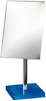 Gedy Rainbow Square Magnifying Mirror, Blue