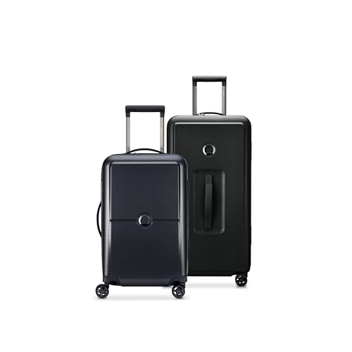 DELSEY PARIS Turenne Hardside Luggage with Spinner Wheels, Black, 2-Piece Trunk Set (19/27)
